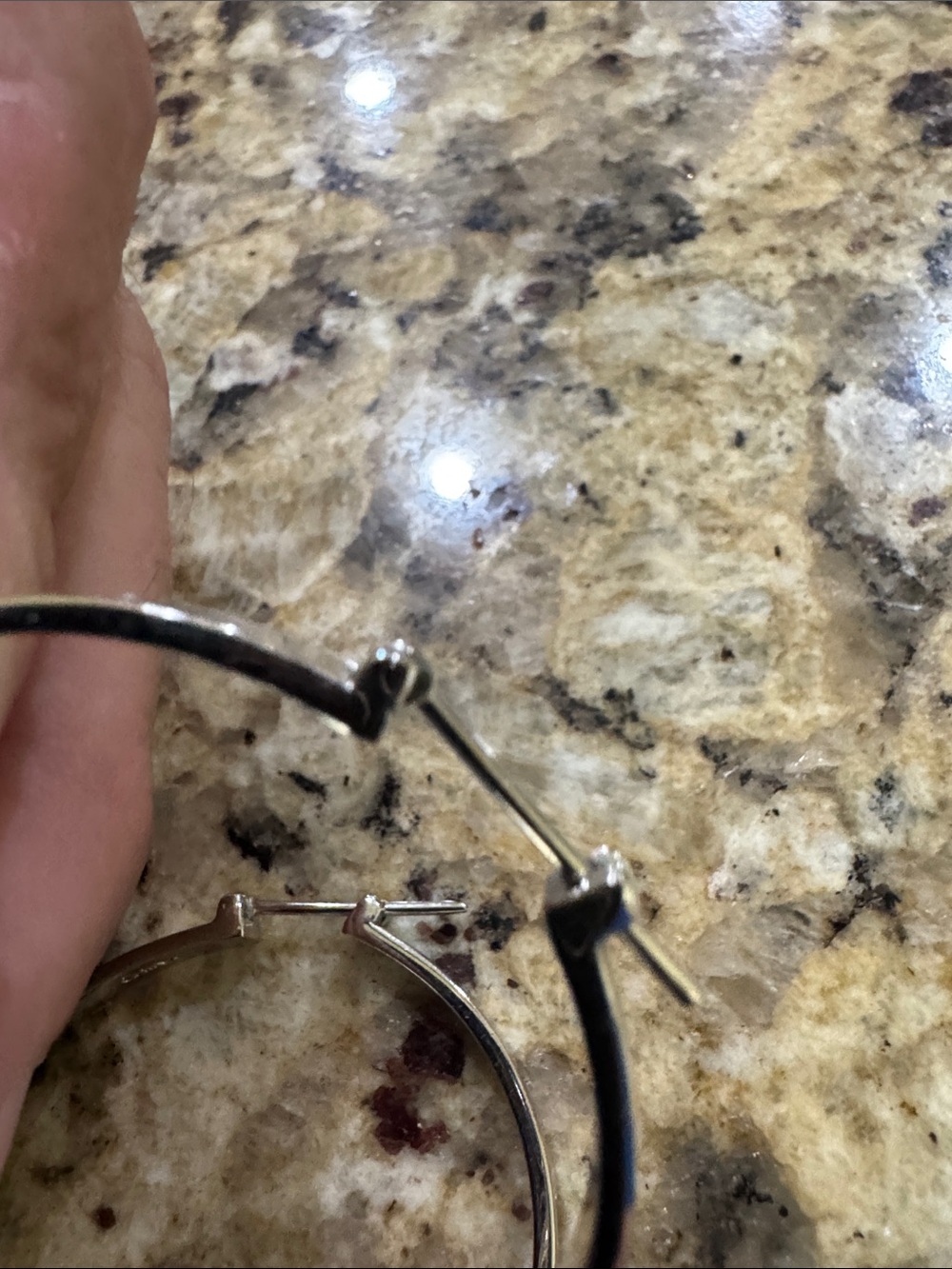 Coach Silver-Tone Engraved Hoop Earrings - Picture 4 of 5